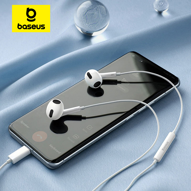 Wired Earphone Lightning - Baseus C17 Type-C Słuchawki douszne Przewodowy