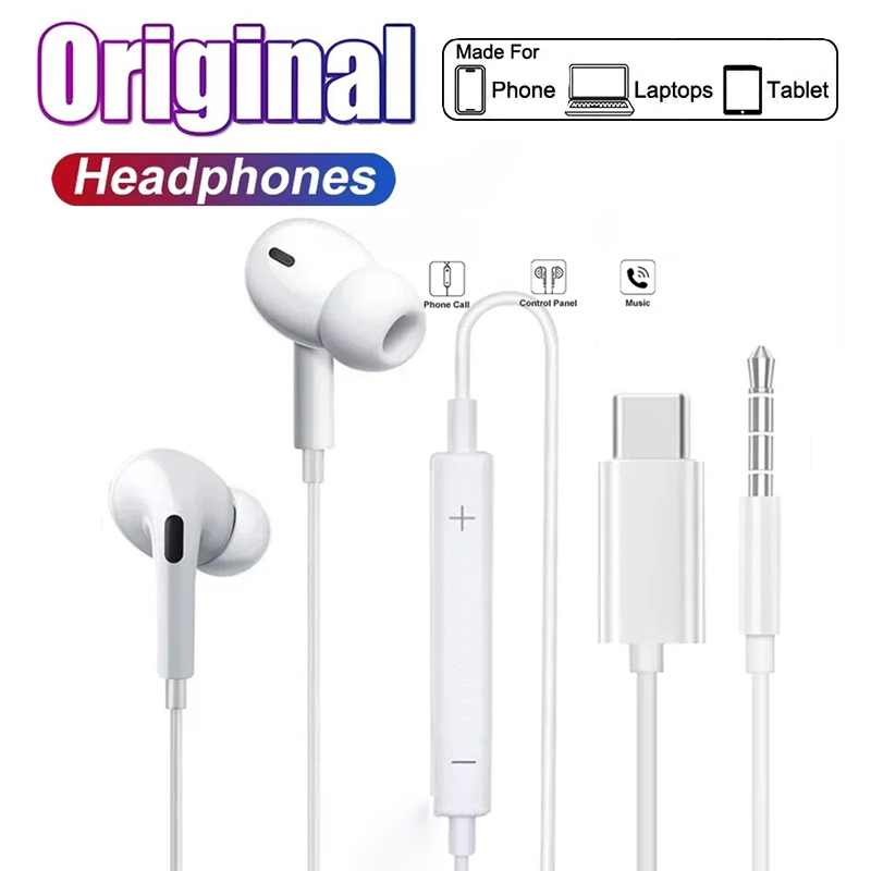 Wired Earphone Lightning - Oryginalne słuchawki douszne do Xiaomi, Samsung,