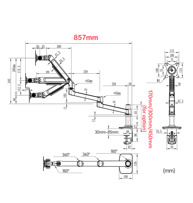 450 mm DL-8013LP – regulowany, – Tablet Lap Desk recenzja i cena