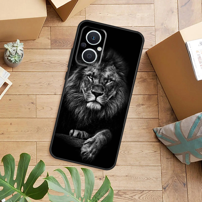 Etui z motywem zwierząt: lew,  – Oppo Reno 12 recenzja i cena